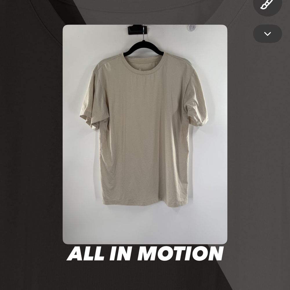 EUC All In Motion Tan Tee Shirt